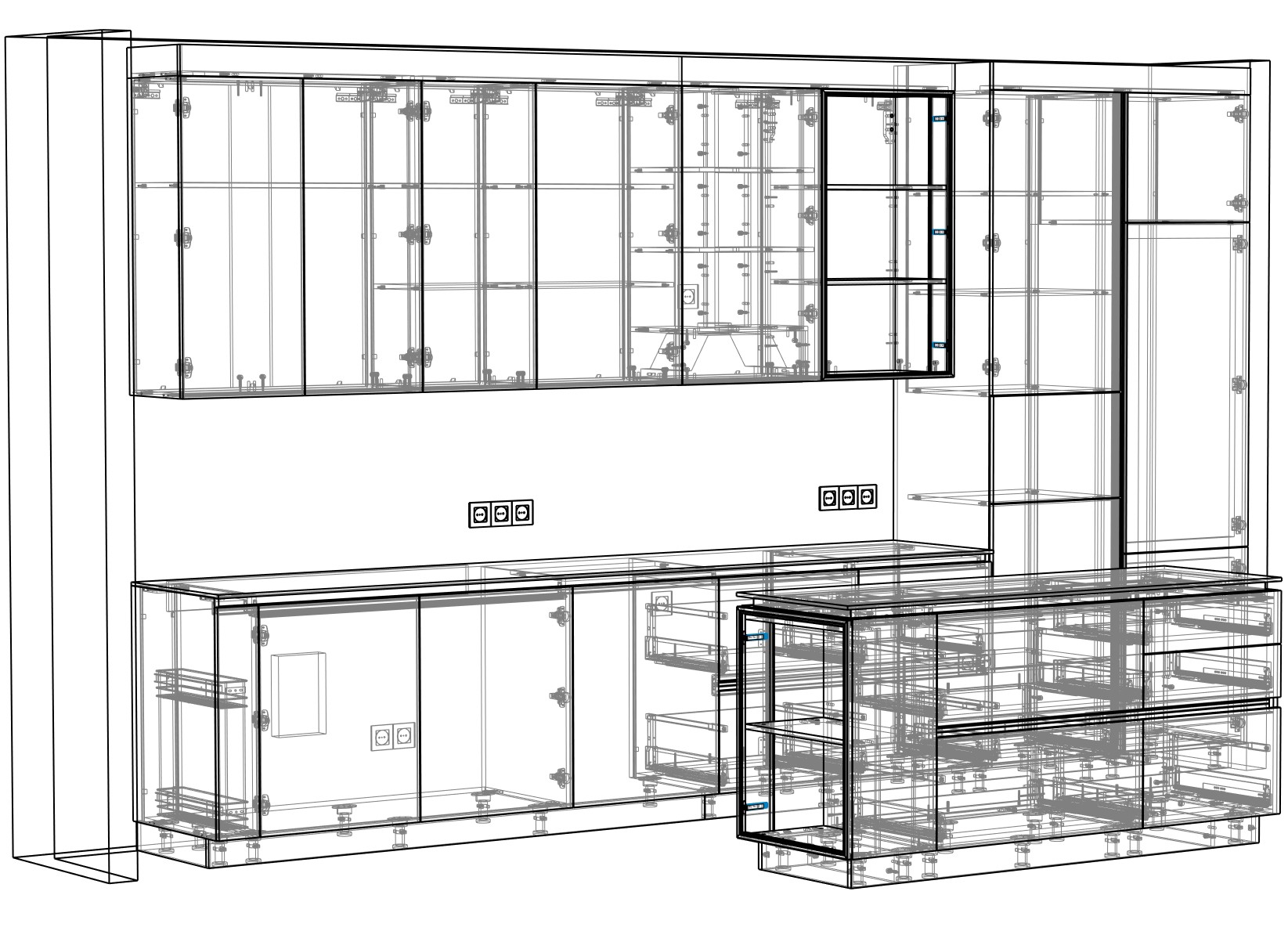Чертеж кухни